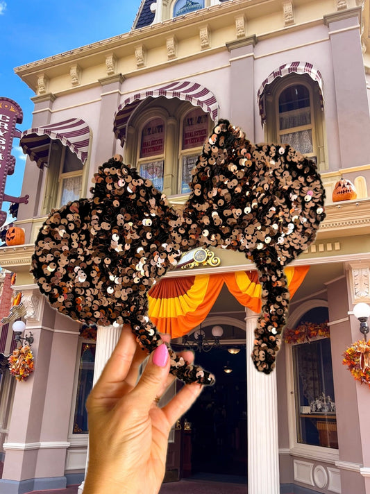 Bronze Sparkle Luxury Sequin Ears