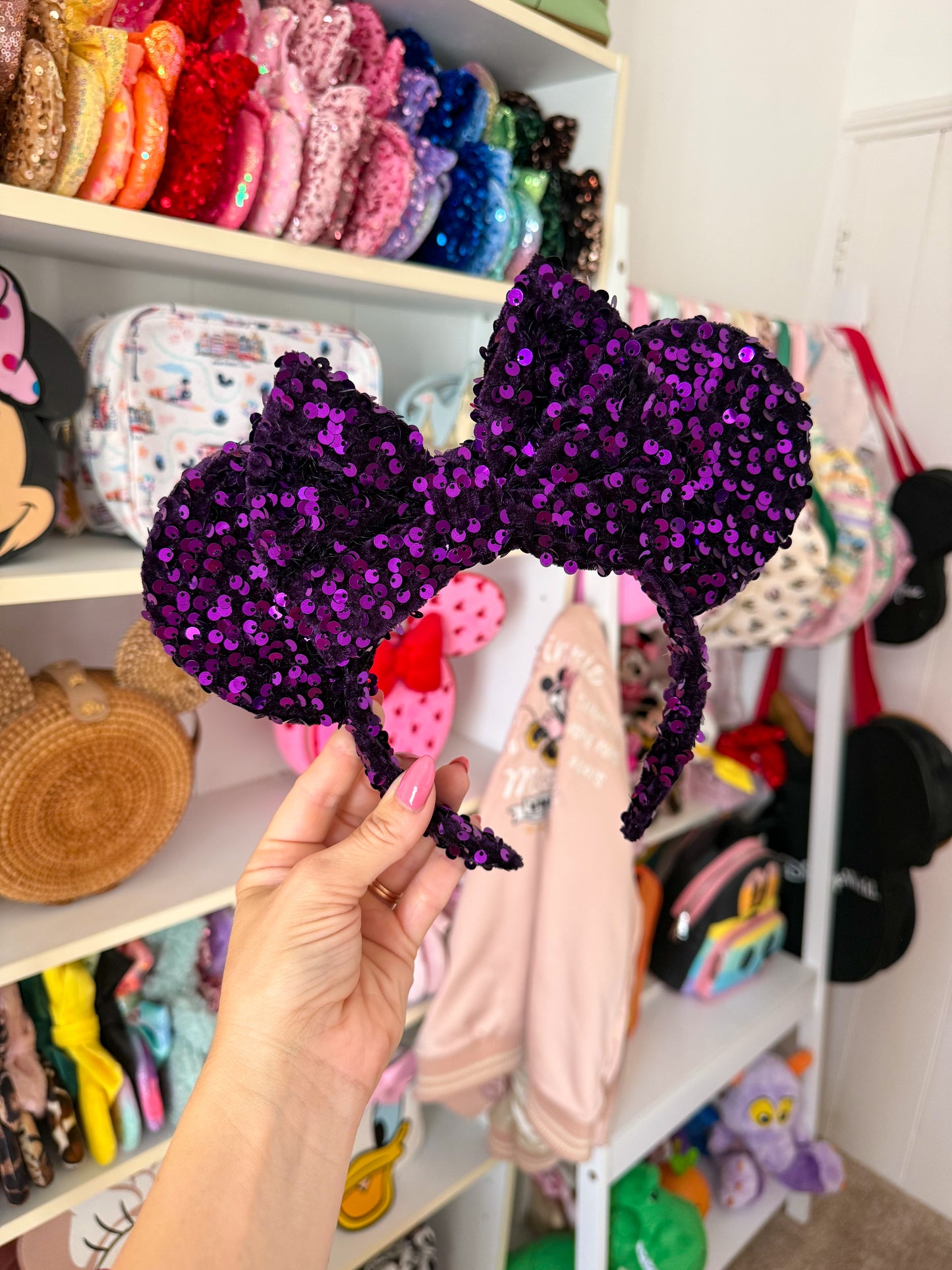 Purple Sparkle Luxury Sequin Ears