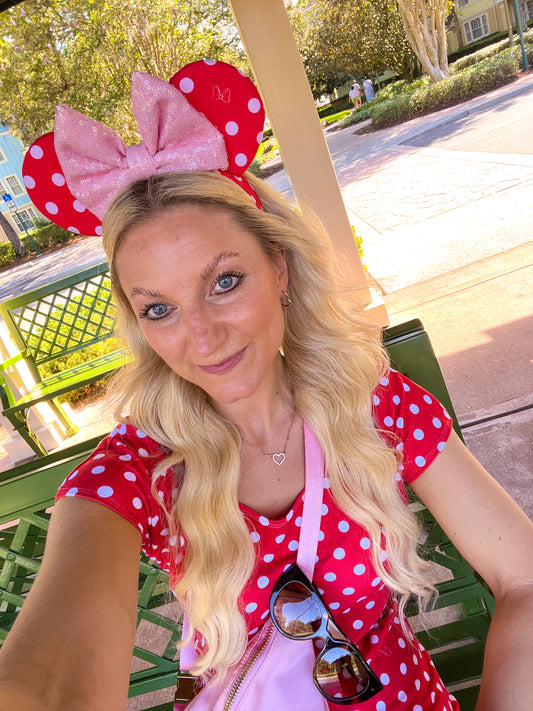 Red Polka Dot Mouse Ears