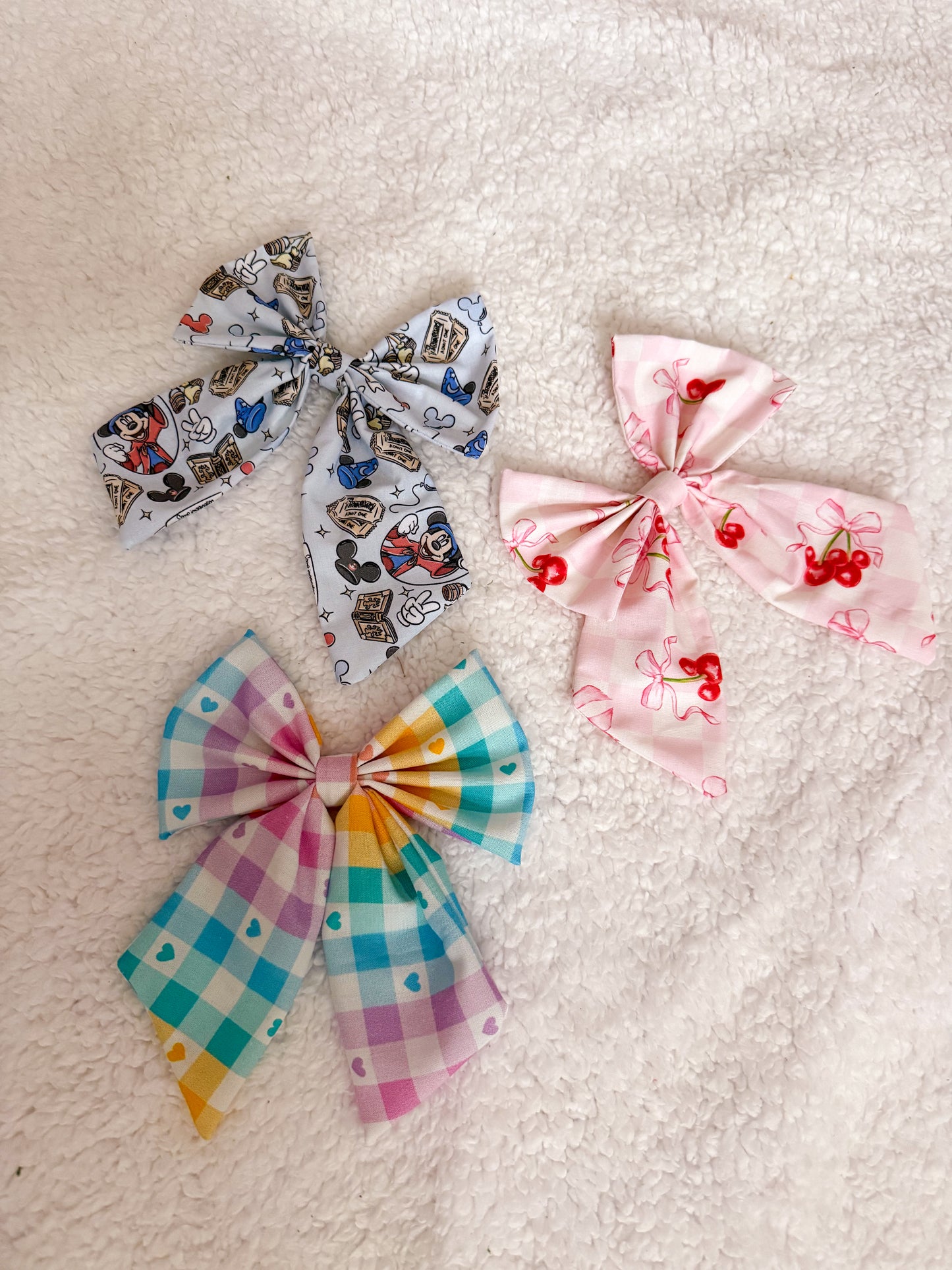 Hair Bows Mouse Prints