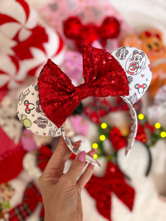 Christmas Santa Mouse Ears