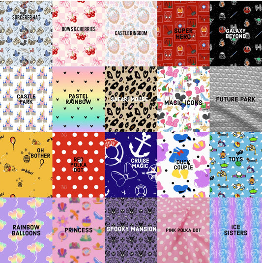 Hair Bows Mouse Prints