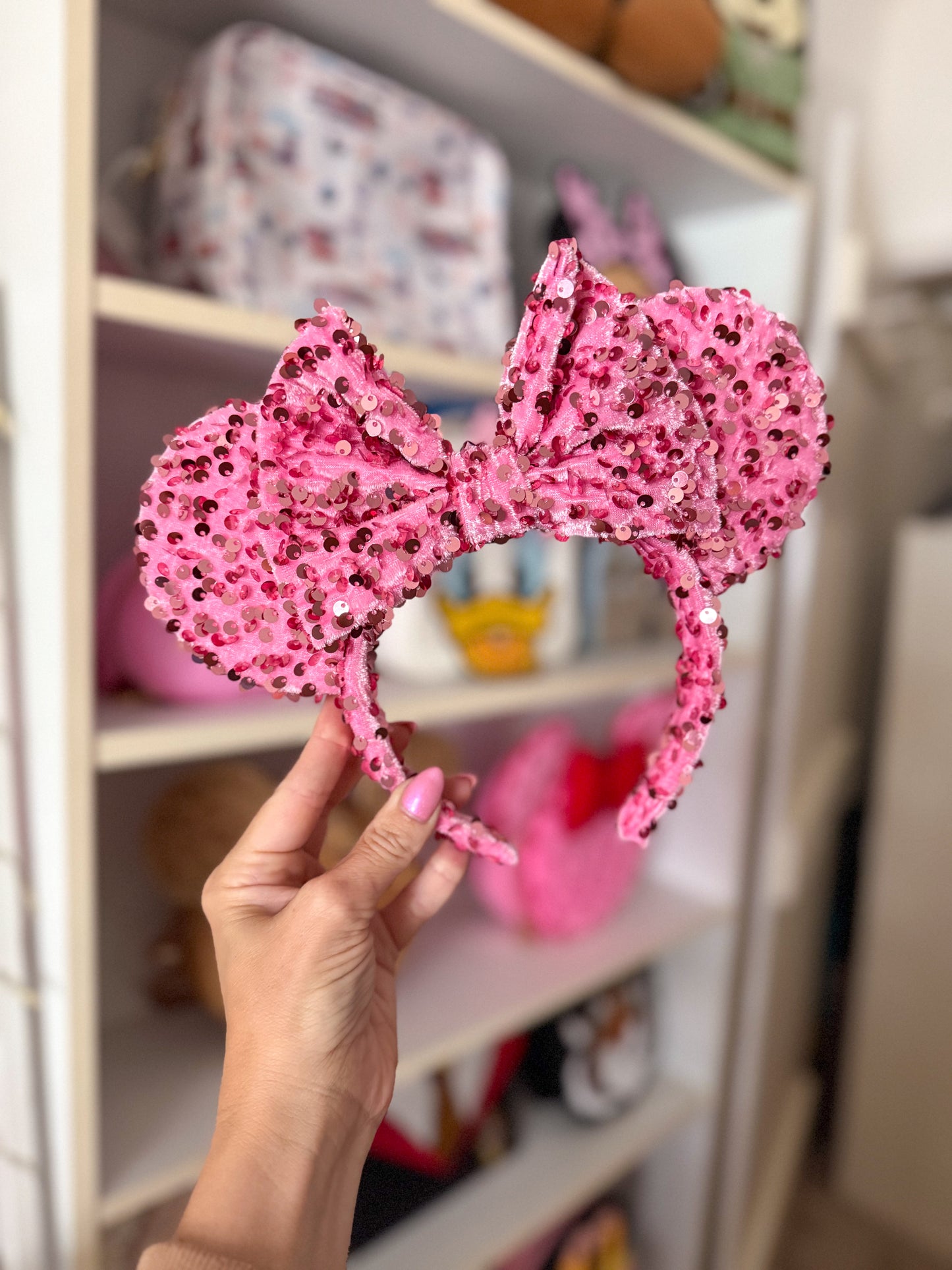 Pink Sparkle Luxury Sequin Ears