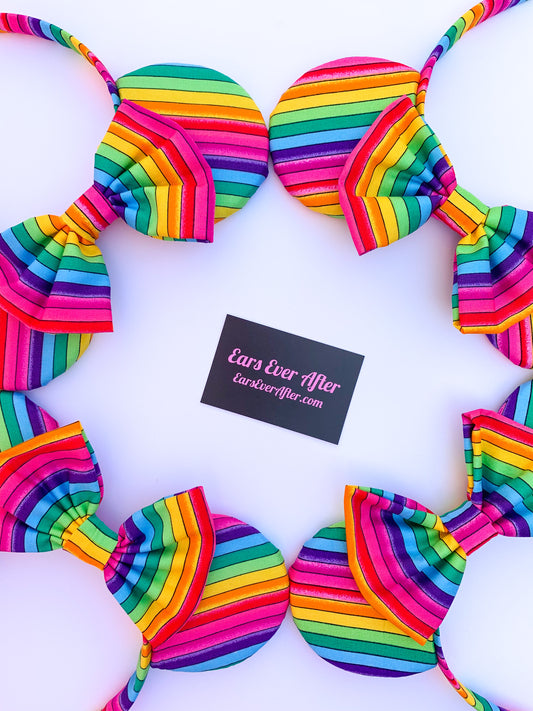 Disney Inspired Rainbow Pride Ears