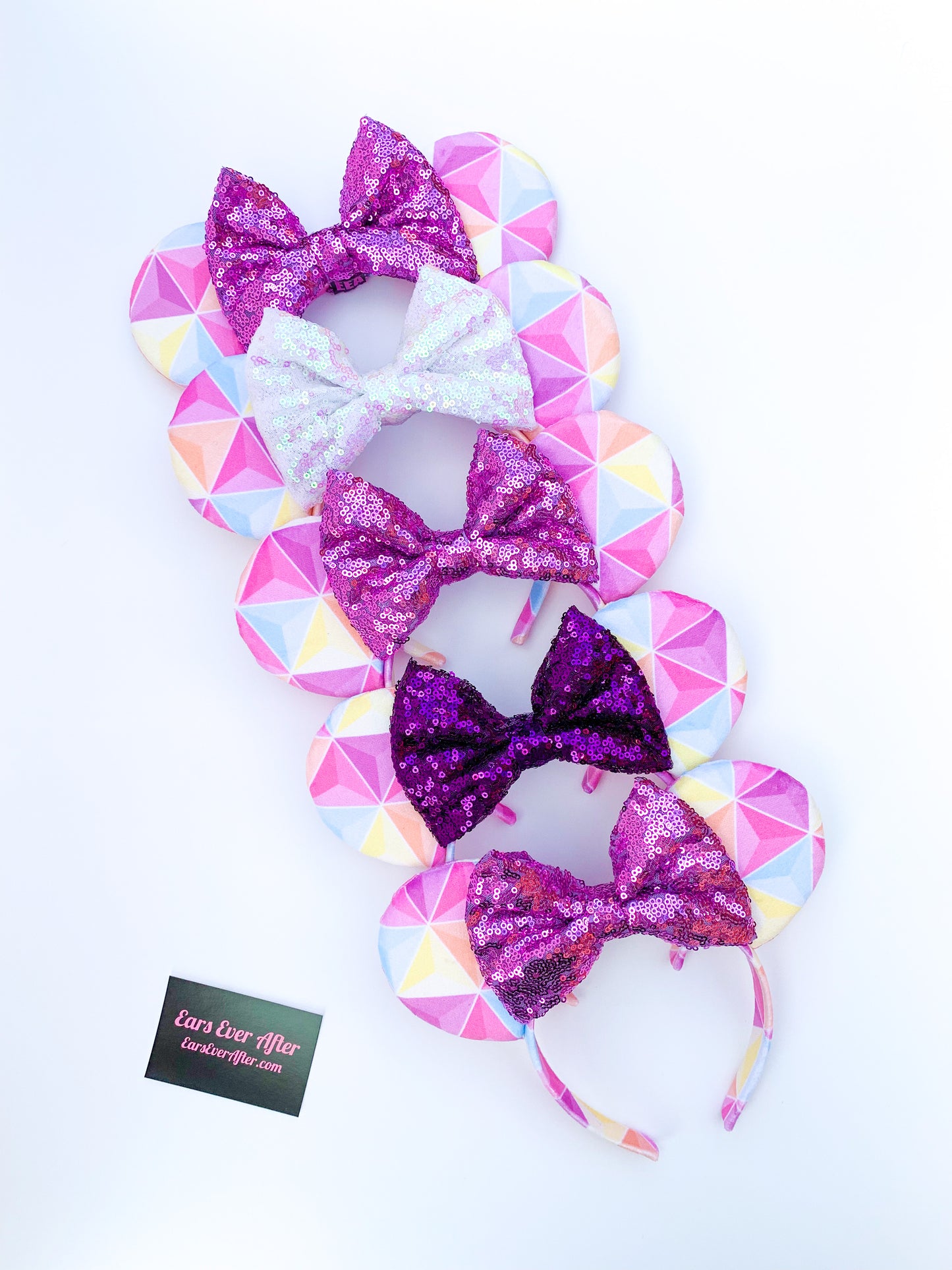 Disney Inspired Minnie Velvet Epcot Spaceship Earth Ears