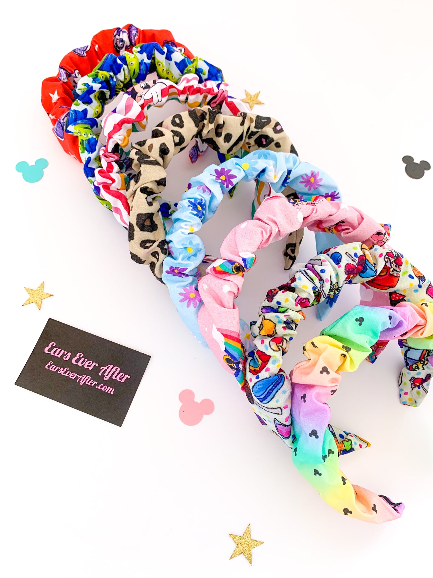 Disney Inspired Minnie Mouse Scrunchie Headband