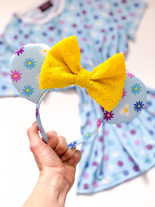 Disney Inspired Minnie Mouse Flowers Ears