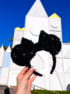 Disney Inspired Black Luxury Sequin Ears