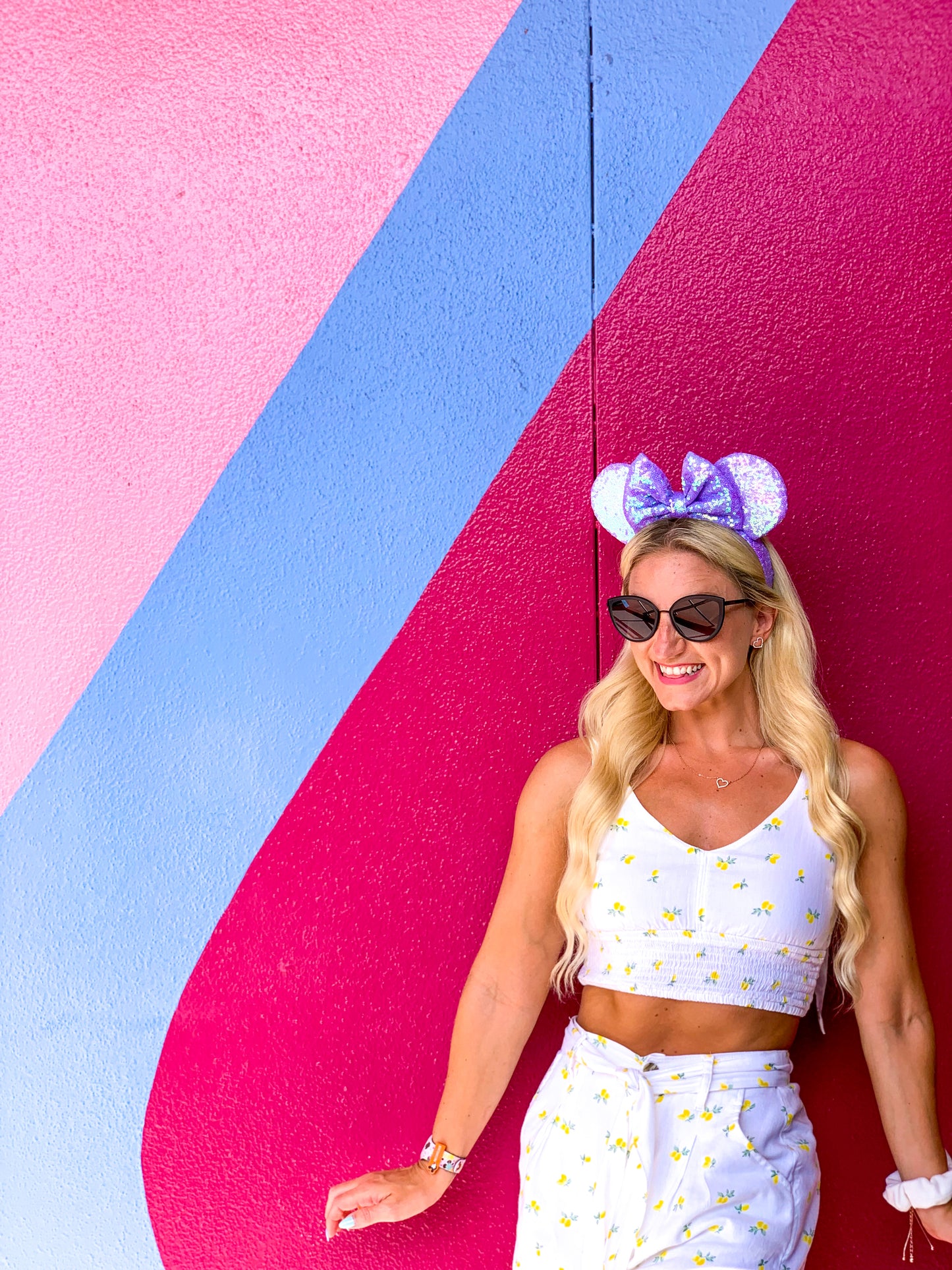 Purple Iridescent Sequin Ears