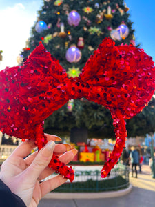 Christmas Red Sparkle Ears