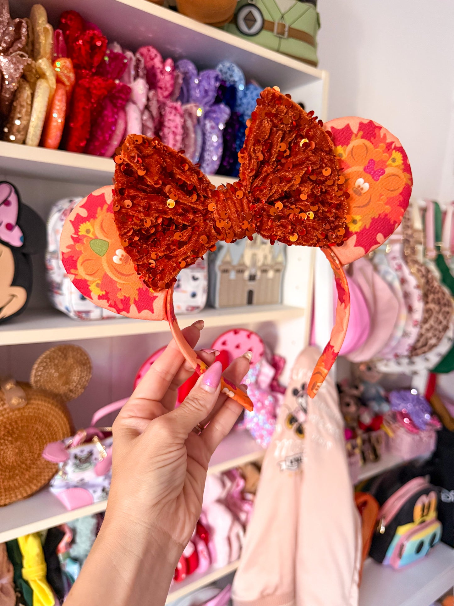 Halloween Pumpkin Wreath Ears
