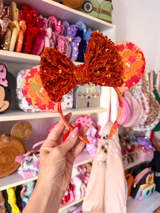 Halloween Pumpkin Wreath Ears