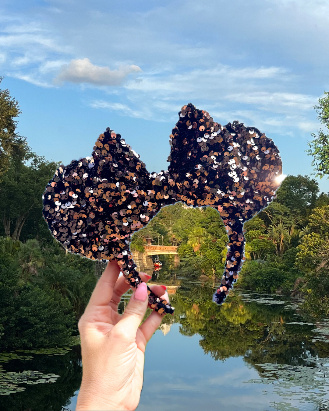 Bronze Sparkle Luxury Sequin Ears