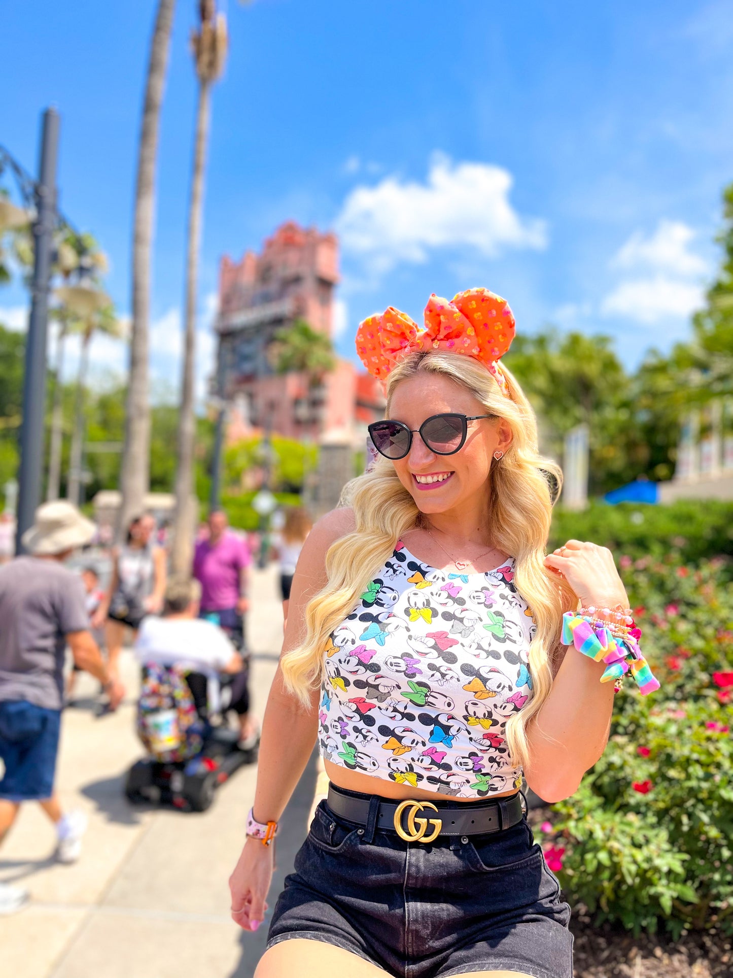 Orange Sequin Ears
