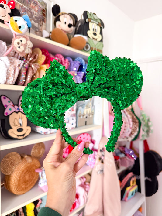 Christmas Green Sparkle Ears