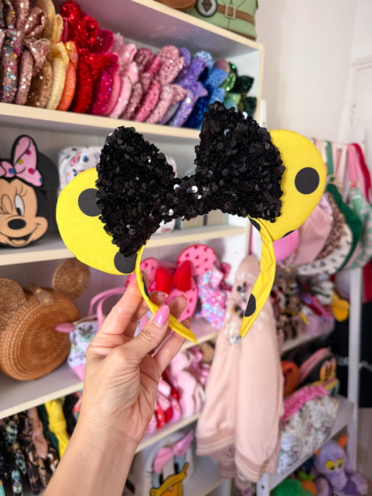 Yellow Polka Dot Ears