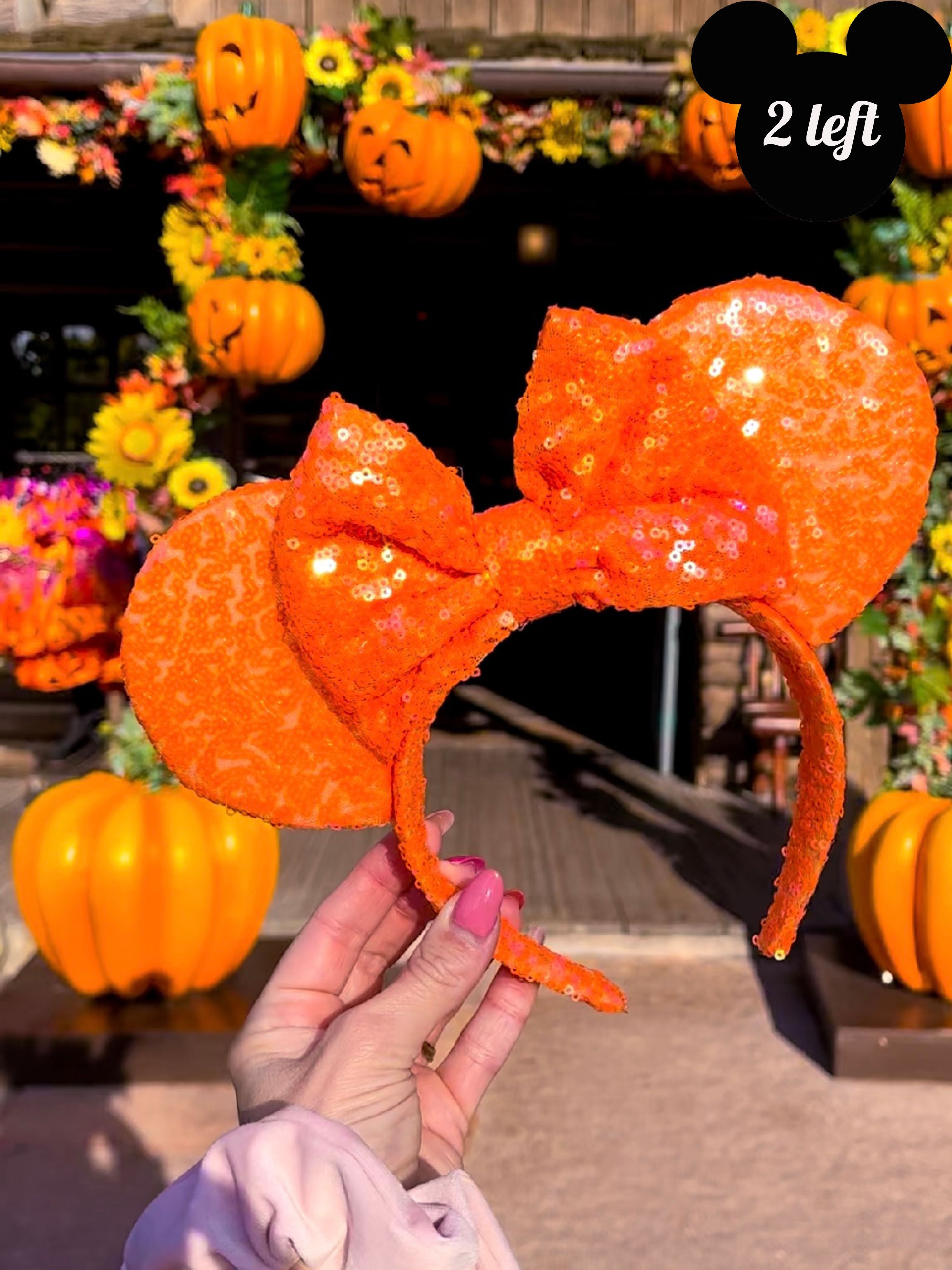 Halloween Orange Sequin Ears