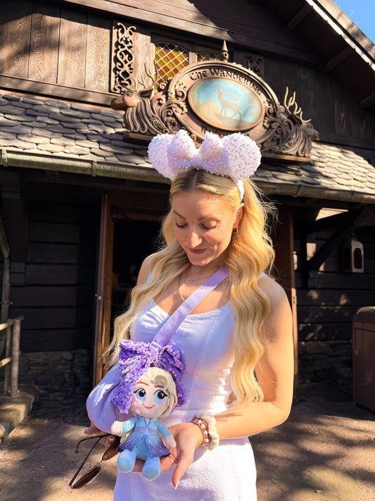 White Sparkle Luxury Sequin Ears