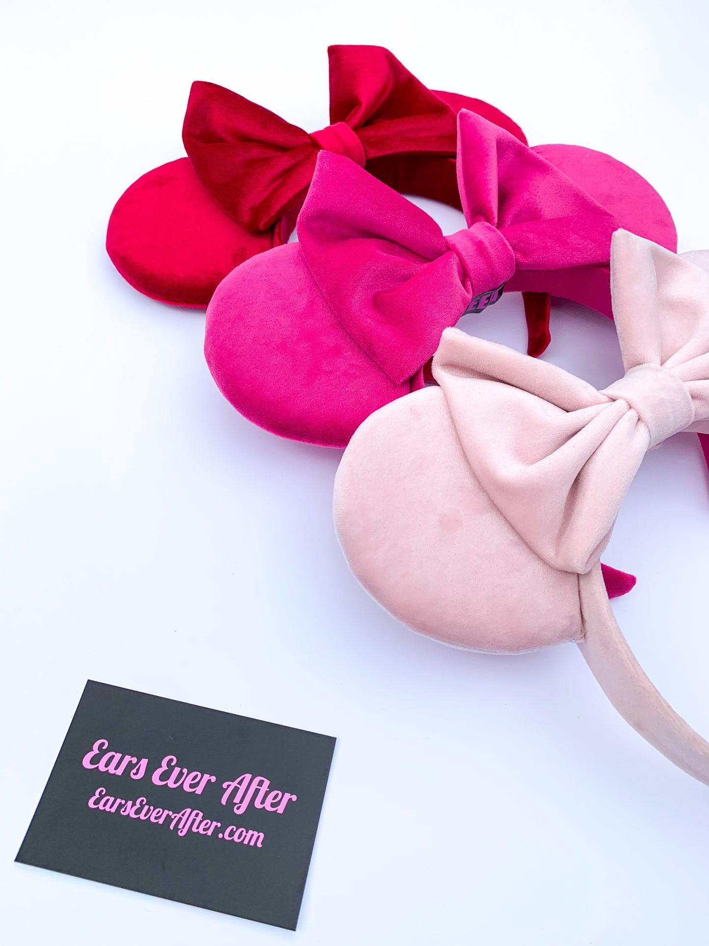 Pale Pink Velvet Ears