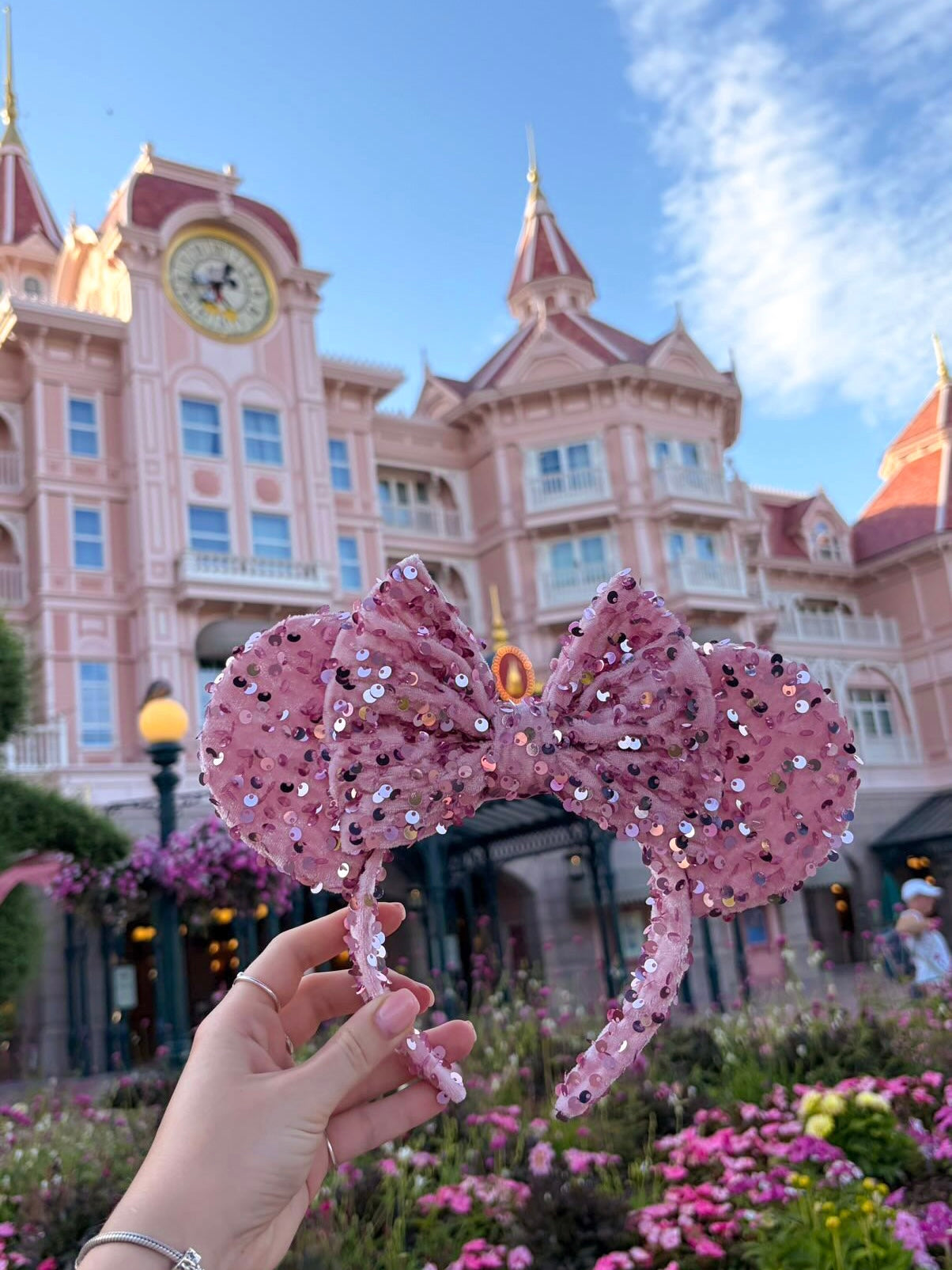 Pale Pink Sparkle Luxury Sequin Ears