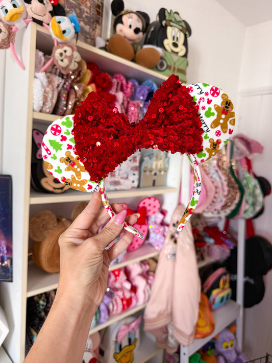 Christmas Gingerbread Velvet Ears