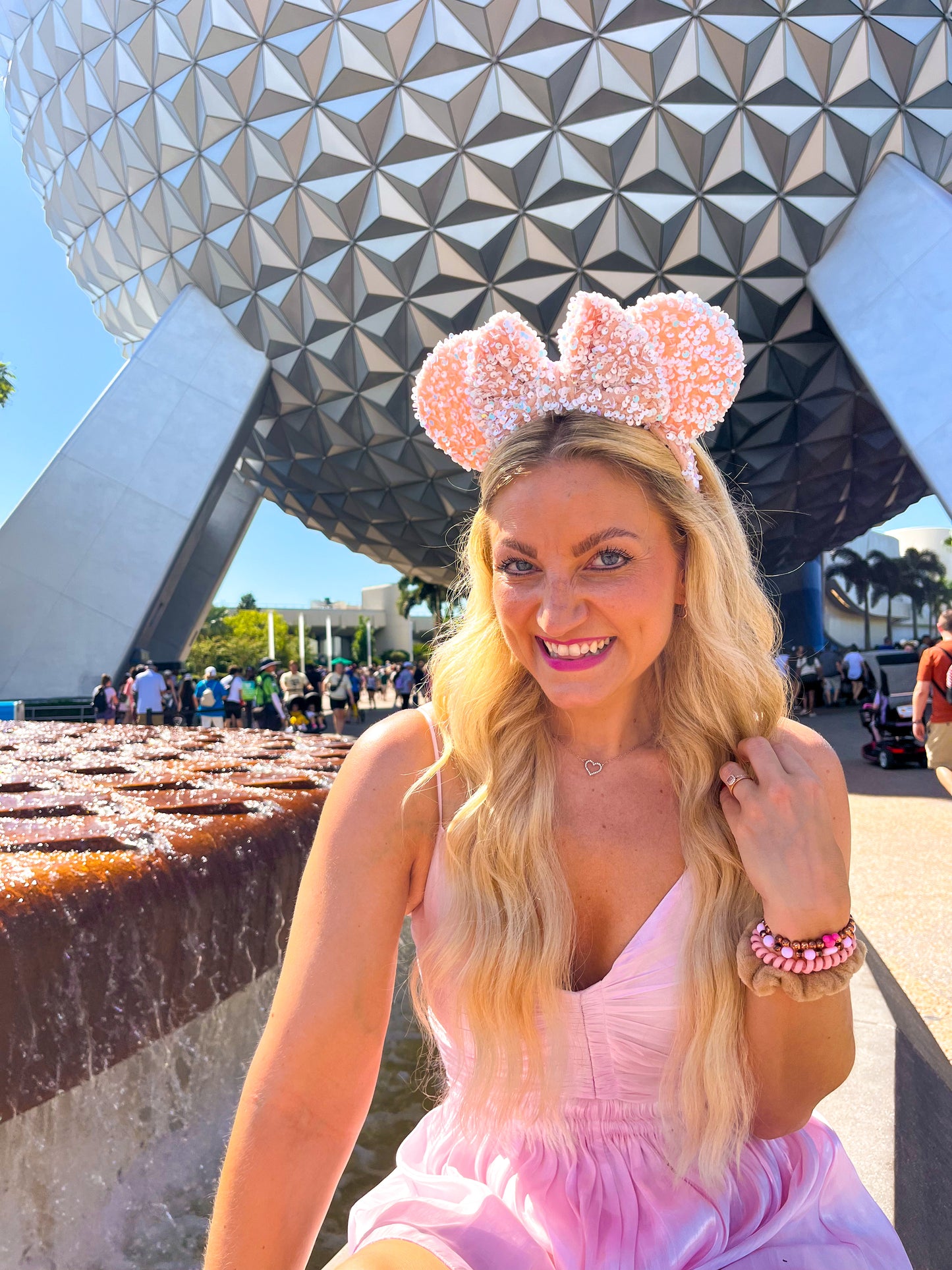 Champagne Sparkle Luxury Sequin Ears