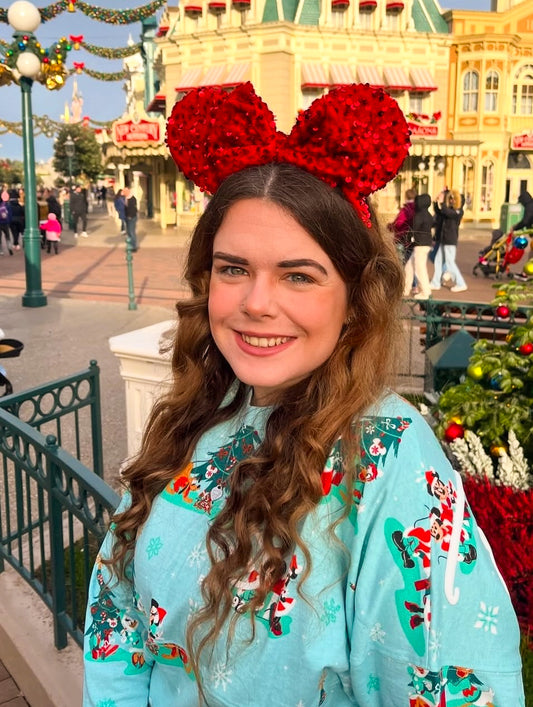 Christmas Red Sparkle Ears
