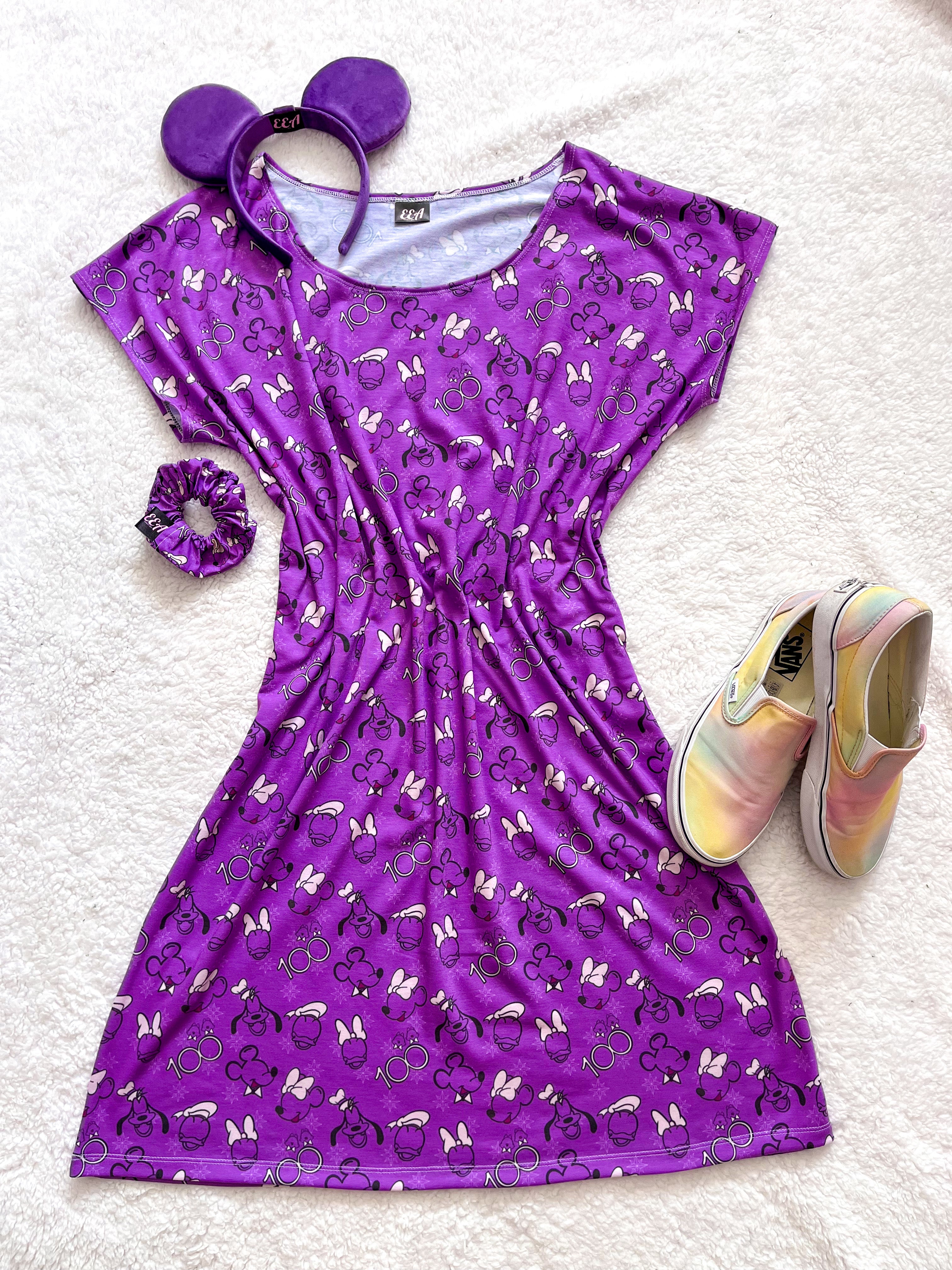 D100 Print Dress Ladies