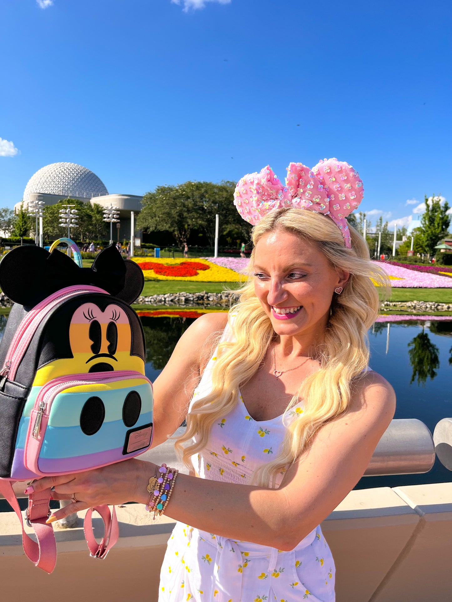 PRE ORDER FRIDAY 27TH Pink Flower Sequin Ears