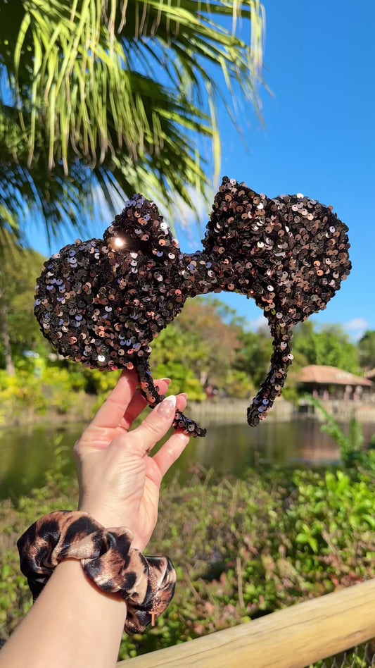 Bronze Sparkle Luxury Sequin Ears