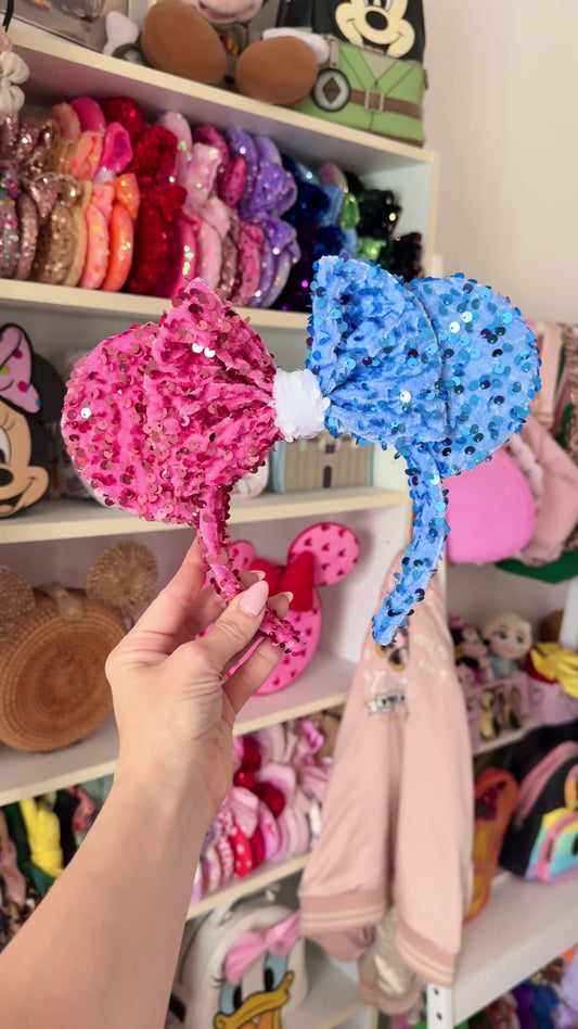 Make it Pink Make it Blue Sparkle Luxury Sequin Ears