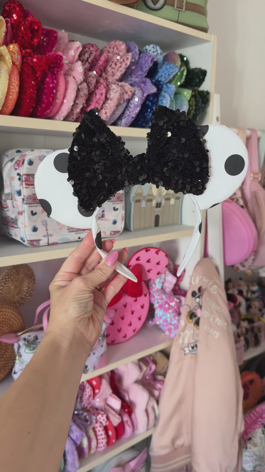 White Polka Dot Ears