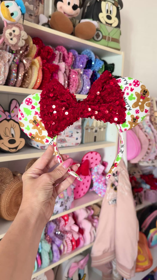 Christmas Gingerbread Velvet Ears