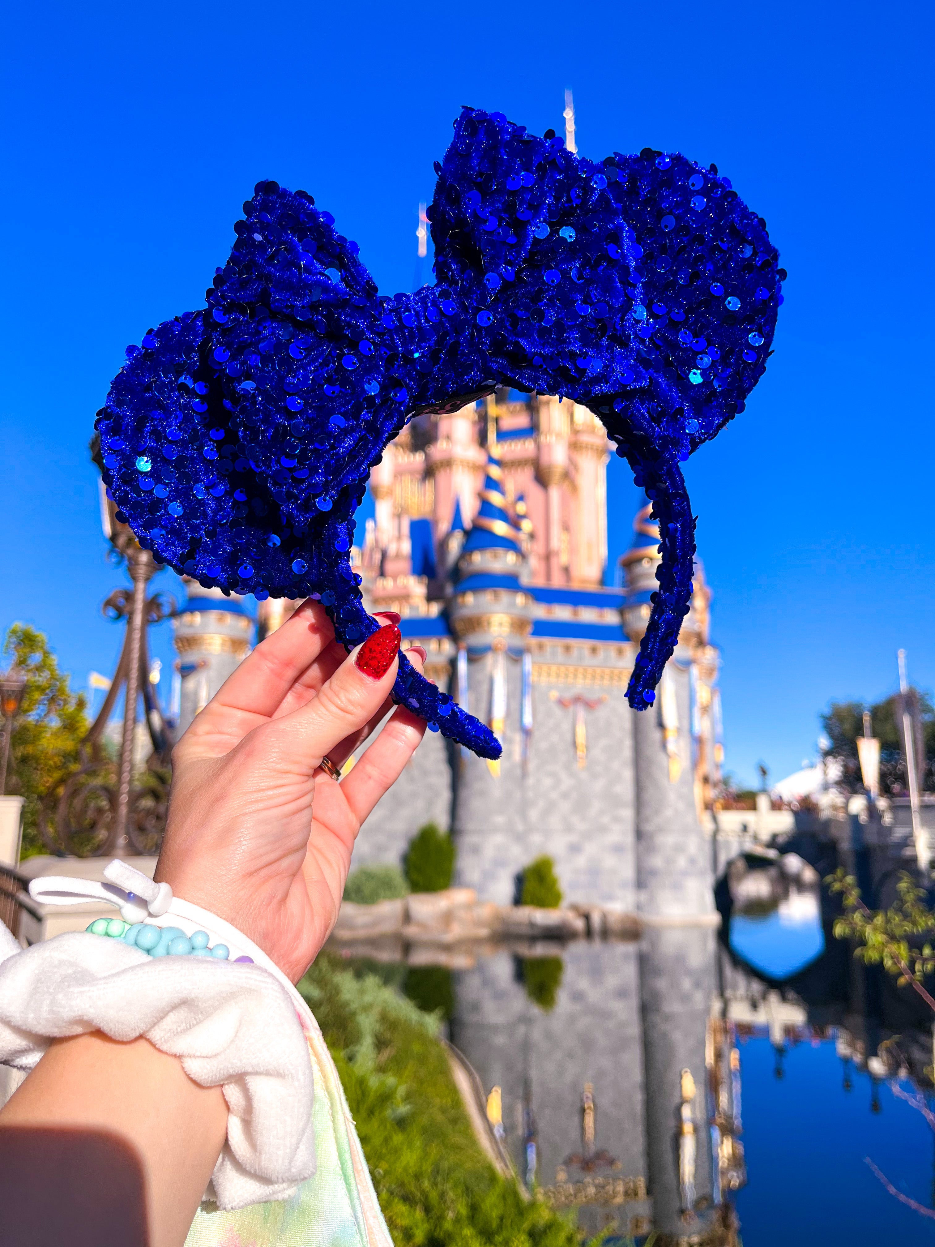 Disney Inspired Blue Sequin Ears