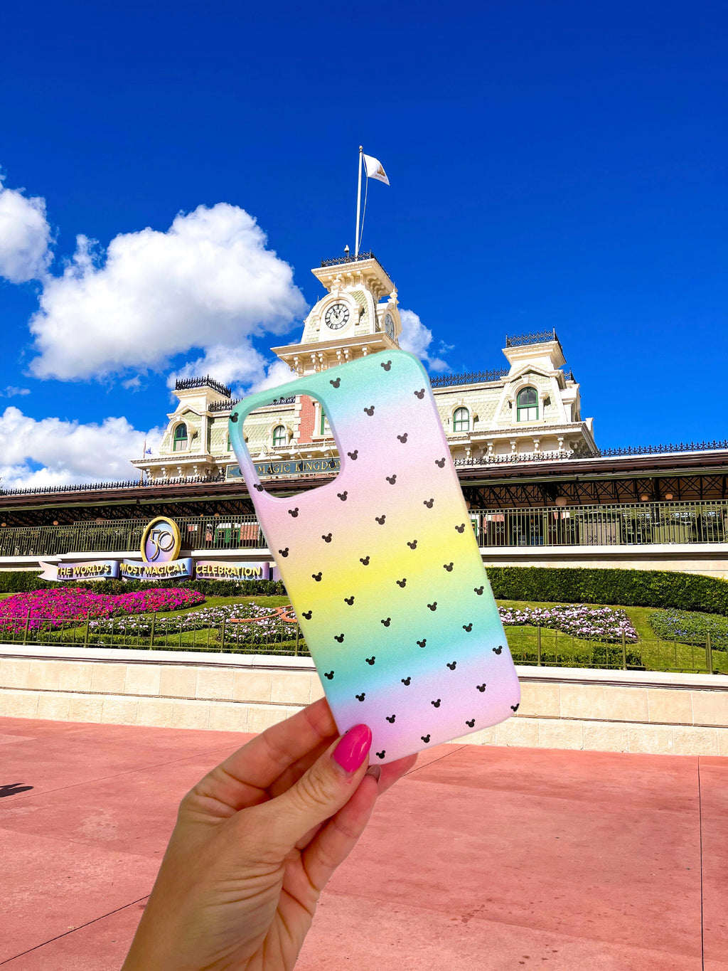 Disney Inspired Rainbow Mickey Mouse Phone Case