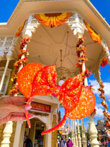 Halloween Orange Sequin Ears