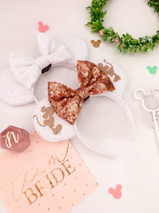Disney Inspired Bridal Ears with Veil