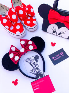 Disney Inspired Minnie Mouse Velvet Classic Ears