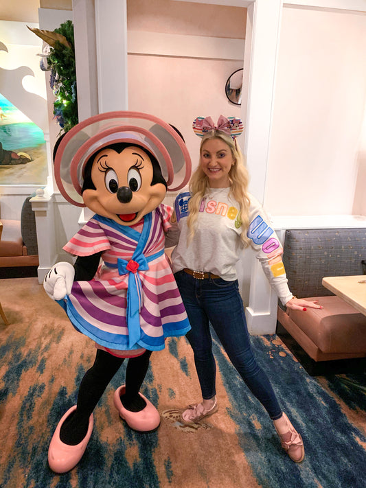 Disney Inspired Rainbow Minnie Ears