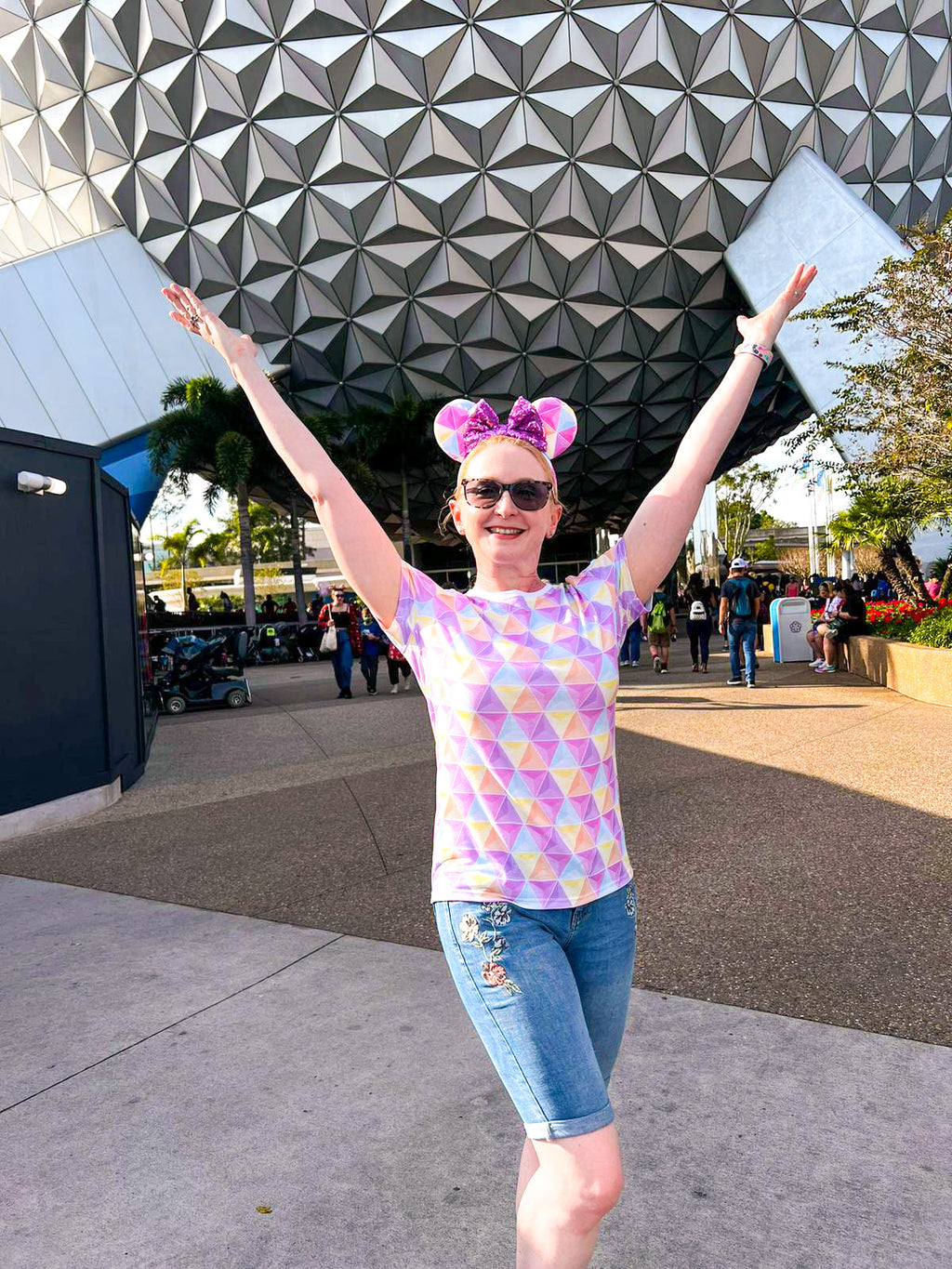 Disney Inspired Pastel Epcot Spaceship Earth T'Shirt