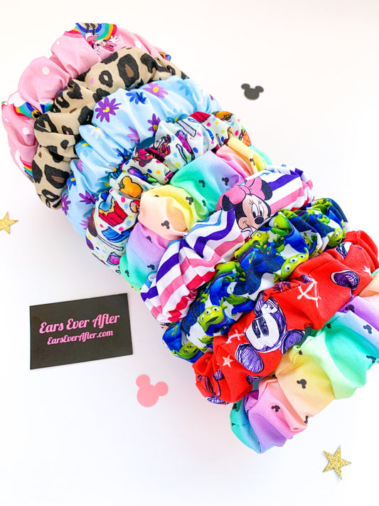 Disney Inspired Minnie Mouse Scrunchie Headband